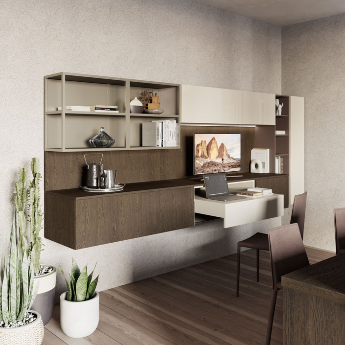 CREO Kitchens - Store Cagliari - Living - Tablet Wood