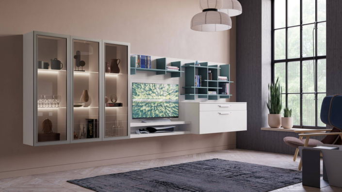CREO Kitchens - Store Cagliari - Living - Tablet Wood